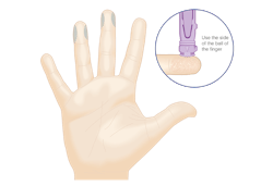 Finger puncture site selection