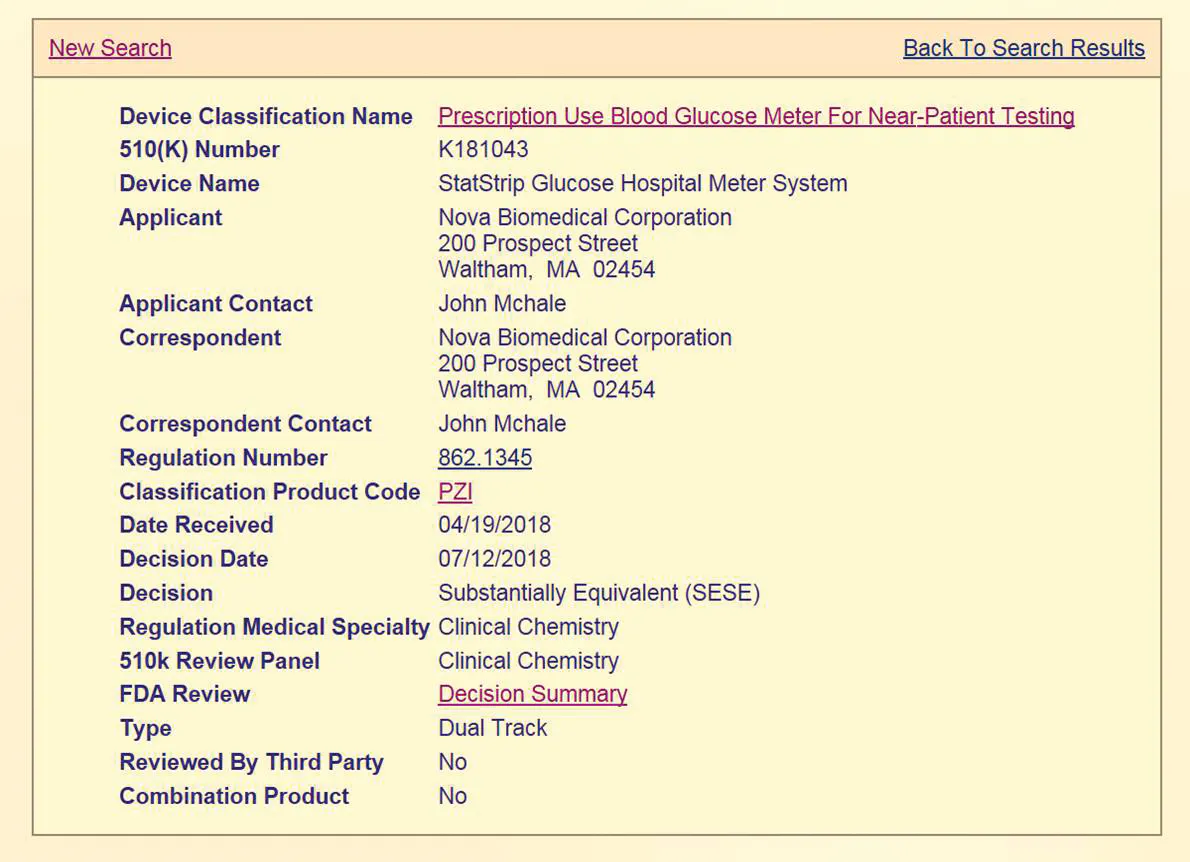 Glucose meters: current regulatory guidance for manufacturers and ...