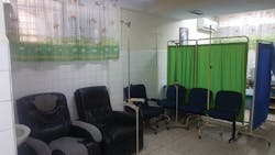 Infusion area of oncology clinic
