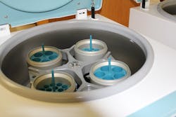 Centrifuges typically have a fixed-angle rotor or a swing-out rotor, which is pictured here. Centrifuges typically have a fixed-angle rotor or a swing-out rotor, which is pictured here.