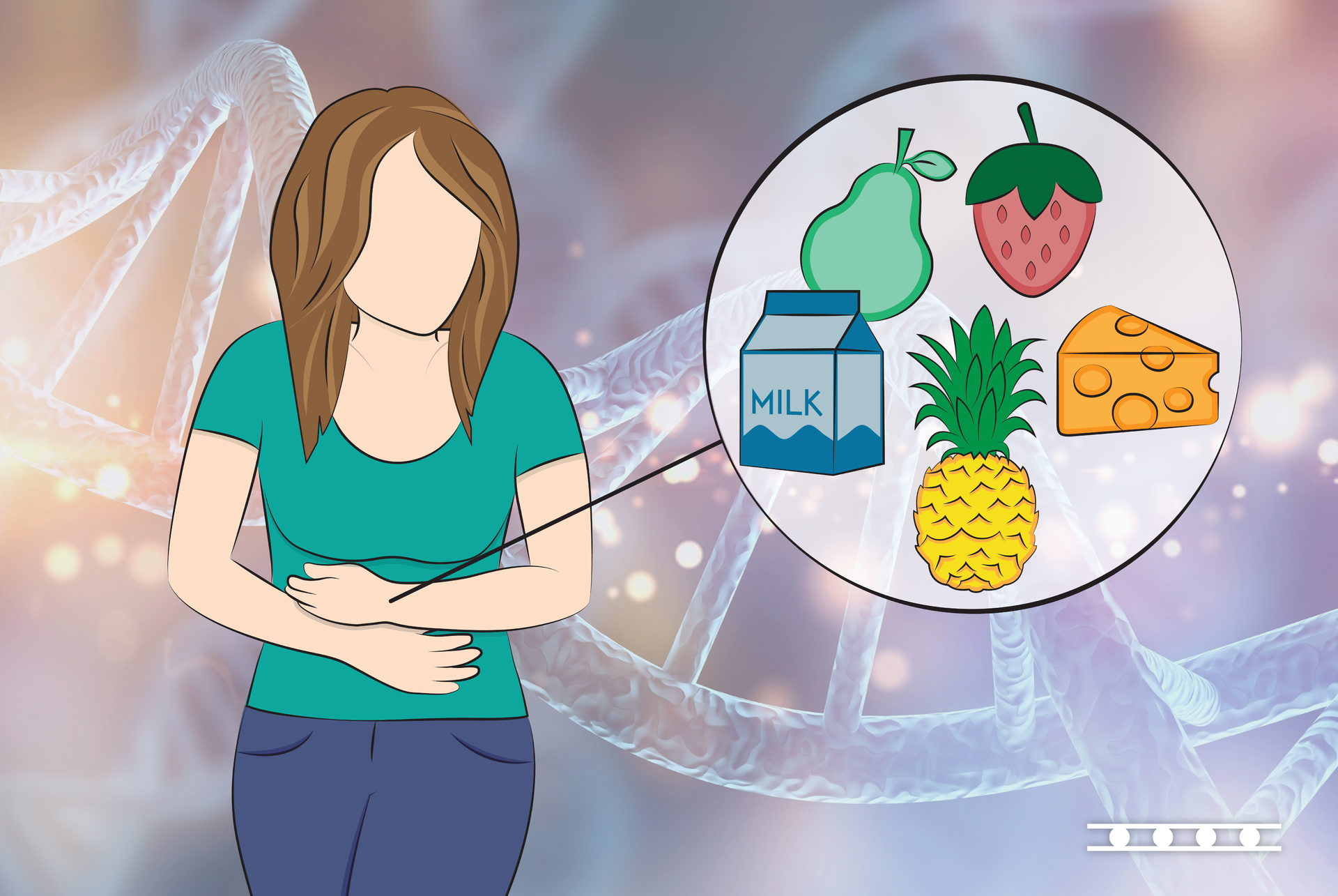 Molecular analysis of primary lactose and hereditary fructose