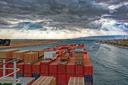 A ship stuck in the Suez Canal has created international shipping delays, including for lab supplies. A ship stuck in the Suez Canal has created international shipping delays, including for lab supplies.