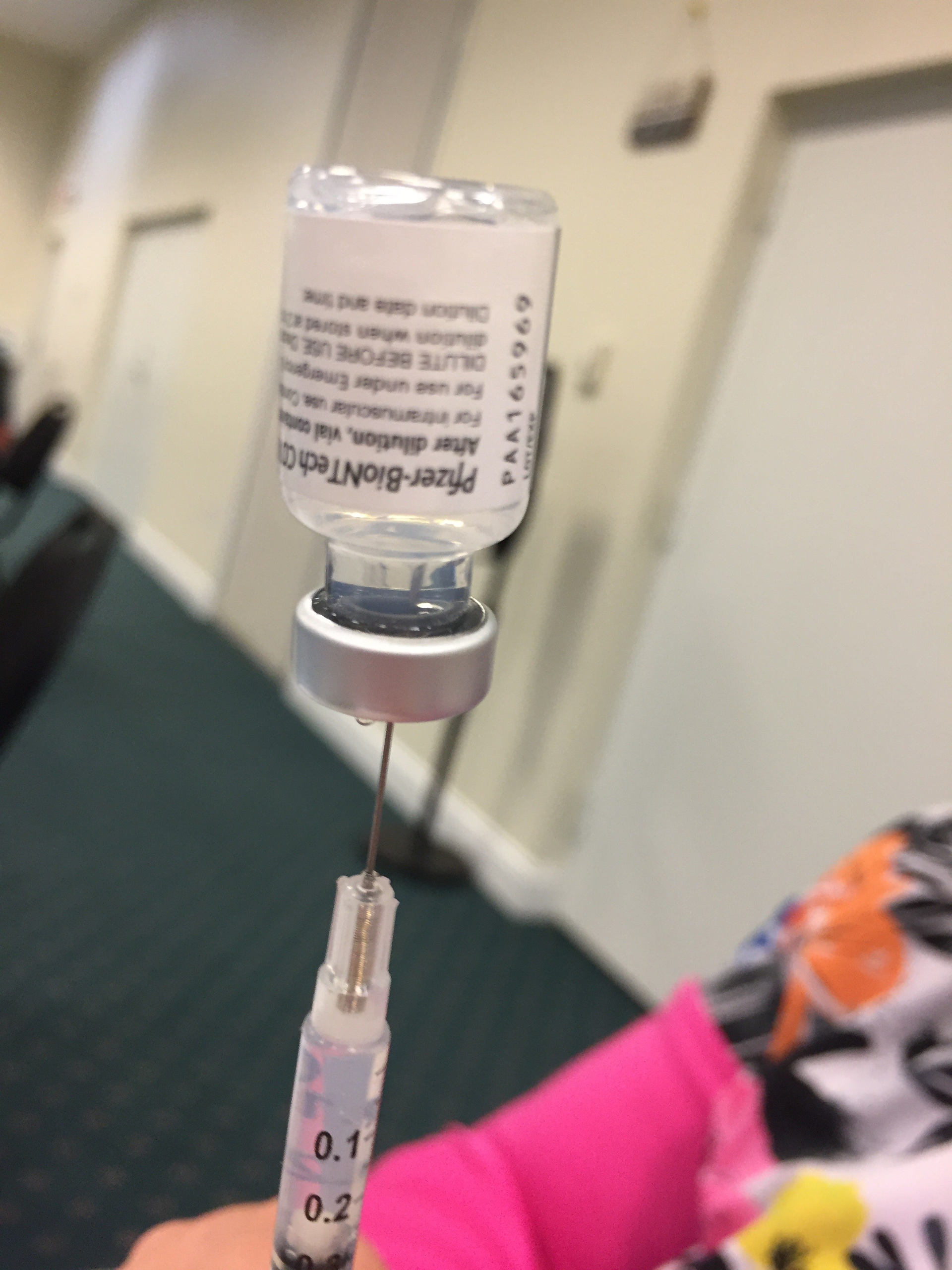 Pfizer Vial Upsidedown On Needle By Marisa L Williams 609e704a5902d