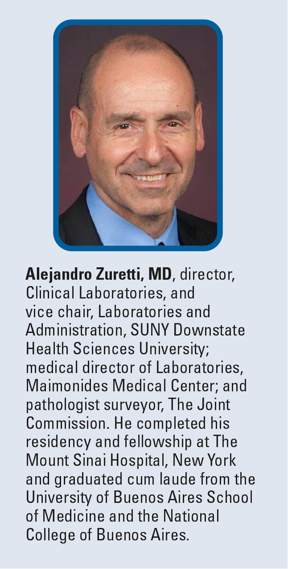 Lab director, professor, and Joint Commission surveyor Medical