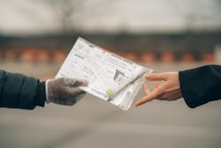 COVID-19 drive thru testing. COVID-19 drive thru testing.