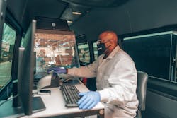 Mobile lab testing. Mobile lab testing.