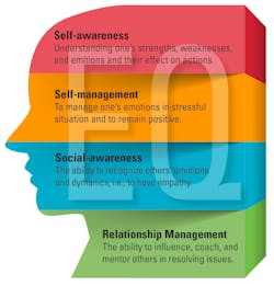 Figure 3. The Four core compentencies of EQ (Landry, 2019).10 Figure 3. The Four core compentencies of EQ (Landry, 2019).10