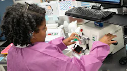Traditional glass slides are converted into digital images in the pathology lab at The Ohio State University Comprehensive Cancer Center—Arthur G. James Cancer Hospital and Richard J. Solove Research Institute. The images are then scanned by AI technology to flag concerning characteristics that help pathologists make fast and accurate diagnoses.