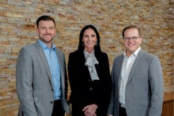STA COO Doug Butler, with Lab Director Selena Warden and CEO Brad Adams. STA COO Doug Butler, with Lab Director Selena Warden and CEO Brad Adams.