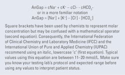 Figure 2. Calculating the anion gap. Figure 2. Calculating the anion gap.