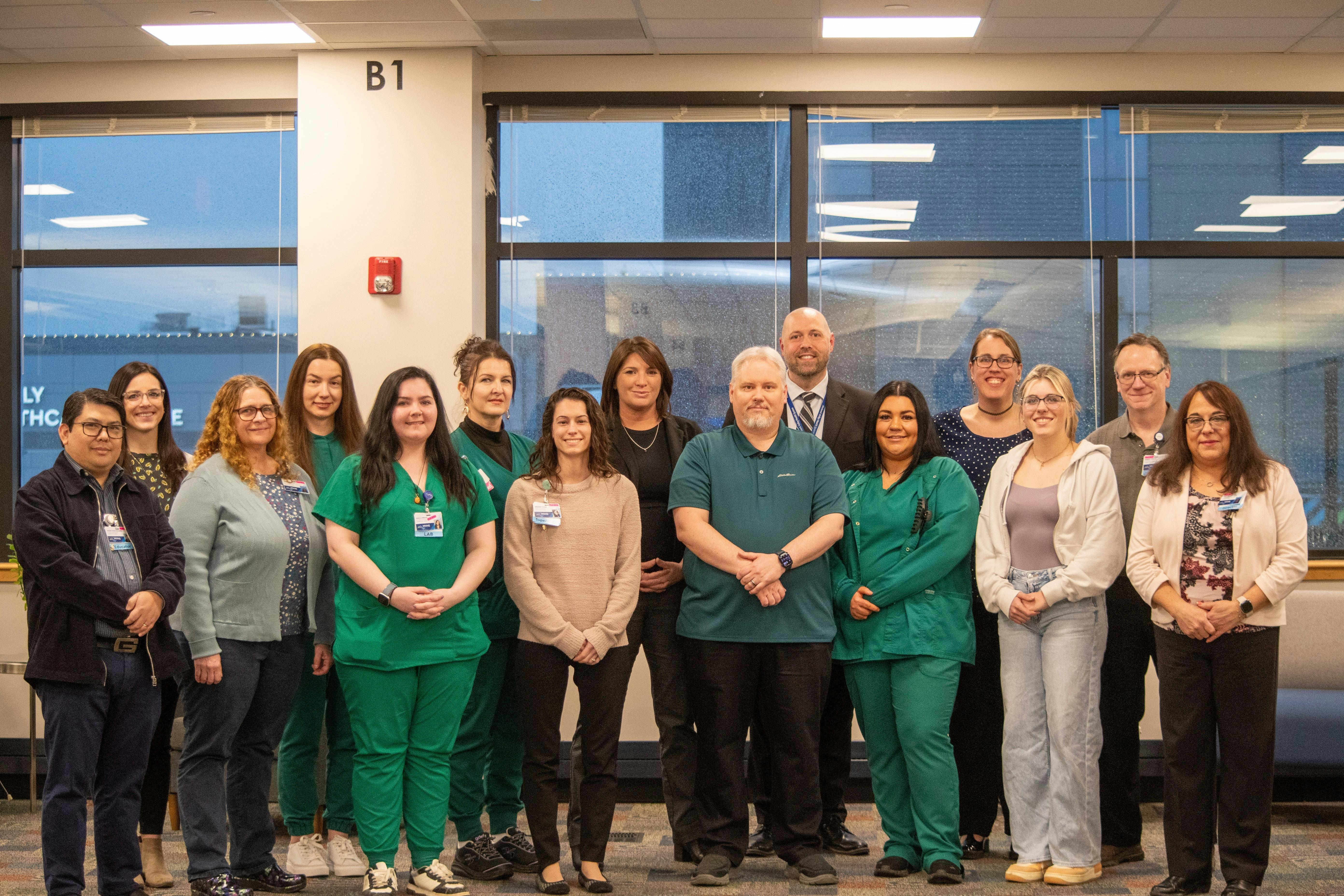 Mohawk Valley Health System Laboratory team with Wynn Hospital.