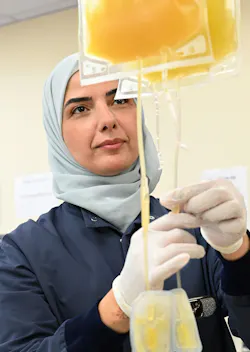IBDS performing pathogen reduction step. IBDS performing pathogen reduction step.