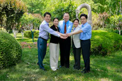 China Team: Pictured from left to right: Tang Xiaoyong, Zhu Hui, Guo Zhijun, Zhao Miaoqing, Guo Hongbo.